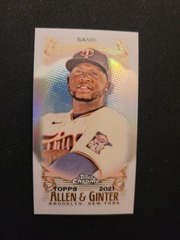 2021 Topps Chrome Allen & Ginter #173 Miguel Sano Mini Minnesota Twins